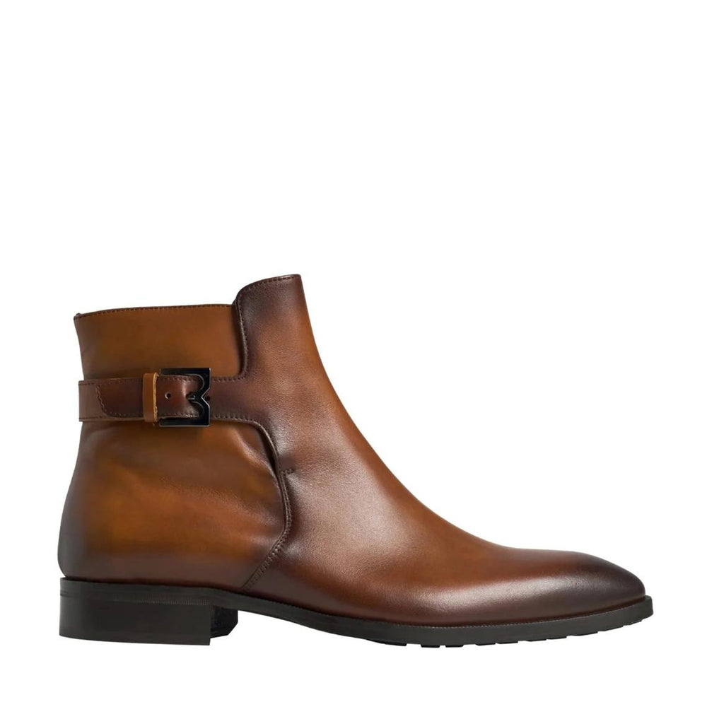 Bruno Magli Boots | Men Angiolini Leather Dress Boot - Cognac