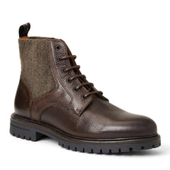Bruno Magli Boots | Men Hunter Contemporary Lace Up Stretch Boot- Dark Brown