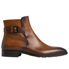 Bruno Magli Dress Shoes | Men Angiolini Leather Dress Boot - Cognac