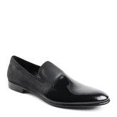 Bruno Magli Dress Shoes | Men Monet A-Line Patent Suede Smoking Slipper - Black