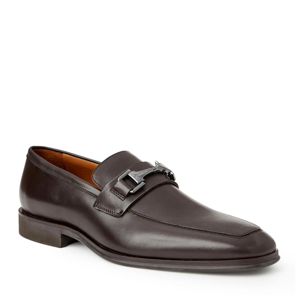 Bruno Magli Dress Shoes | Men Raging Bit Leather Loafer-Brown