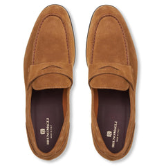Bruno Magli Dress Shoes | Men Silas Suede Loafer - Cognac