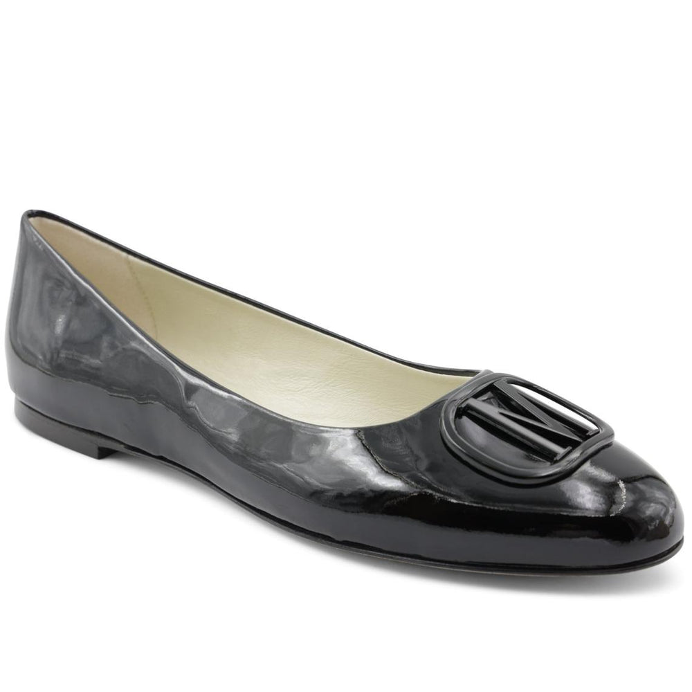 Bruno Magli Flats & Loafers | Women Mimi Signature Leather Ballet Flat - Black Patent