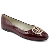 Bruno Magli Flats & Loafers | Women Mimi Signature Leather Ballet Flat - Bordeaux Patent