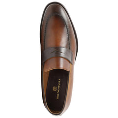 Bruno Magli Loafers & Slip-ons | Men Arezzo Burnished Penny Loafer - Cognac/Dark Brown