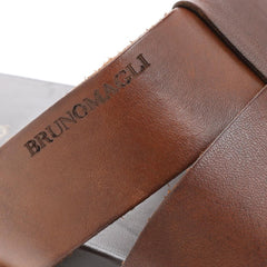 Bruno Magli Loafers & Slip-ons | Men Empoli Leather Slide Sandal - Dark Brown