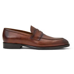 Bruno Magli Loafers & Slip-ons | Men Payton Burnished Penny Loafer-Cognac