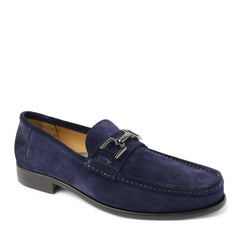 Bruno Magli Loafers & Slip-ons | Men Trieste Classic Leather Moccasin - Navy Suede