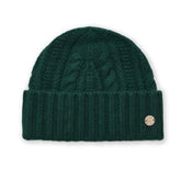Bruno Magli Men's Cold Weather | Men/Women CABLE CUFFED HAT Green