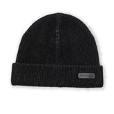 Bruno Magli Men's Cold Weather | Men/Women Cashmere 2-tone Ribbed Hat Black