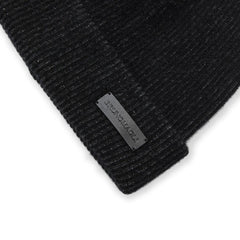 Bruno Magli Men's Cold Weather | Men/Women Cashmere 2-tone Ribbed Hat Black