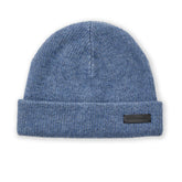 Bruno Magli Men's Cold Weather | Men/Women Cashmere 2-tone Ribbed Hat Denim