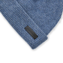 Bruno Magli Men's Cold Weather | Men/Women Cashmere 2-tone Ribbed Hat Denim