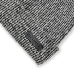 Bruno Magli Men's Cold Weather | Men/Women Cashmere 2-tone Ribbed Hat Grey