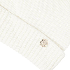 Bruno Magli Men's Cold Weather | Men/Women CASHMERE LINKS STITCH KNIT HAT W/ RIB CUFF Ivory