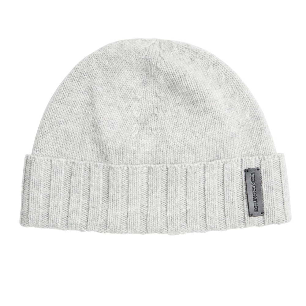 Bruno Magli Men's Cold Weather | Men/Women Cashmere Rib Cuff Hat - Grey