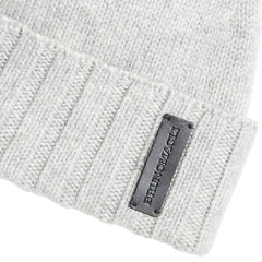 Bruno Magli Men's Cold Weather | Men/Women Cashmere Rib Cuff Hat - Grey