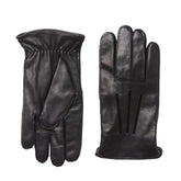 Bruno Magli Men's Cold Weather | Men/Women Nappa Leather Cut-Out Points Gloves - Black