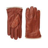 Bruno Magli Men's Cold Weather | Men/Women Nappa Leather Gloves With Cashmere Cuff - Vicuna