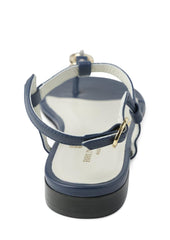 Bruno Magli Sandals & Slides | Women Marina Leather Embellished Thong Sandal - Navy