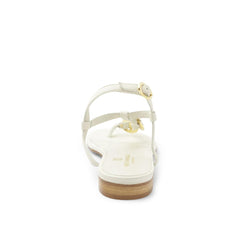 Bruno Magli Sandals & Slides | Women Marina Leather Embellished Thong Sandal - Off White