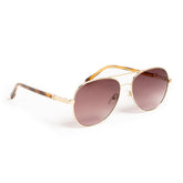Bruno Magli Sunglasses | Women Costa Aviator Sunglasses - Gold Tortoise