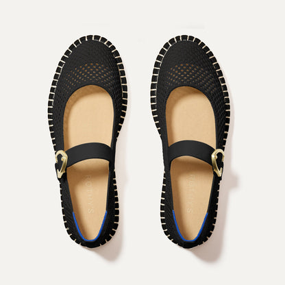 Rothy's The Espadrille Mary Jane in Black