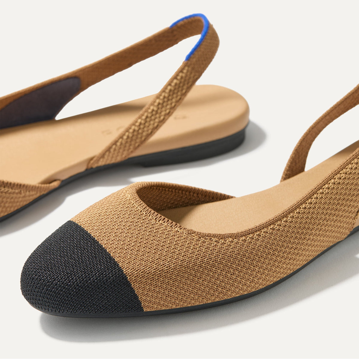 Rothy's The Almond Slingback in Tawny Captoe