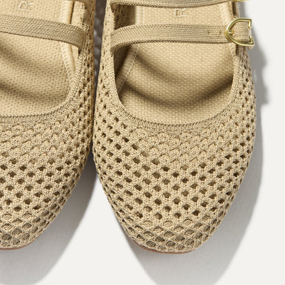 Rothy's The Double Buckle Mary Jane in Dune Mesh