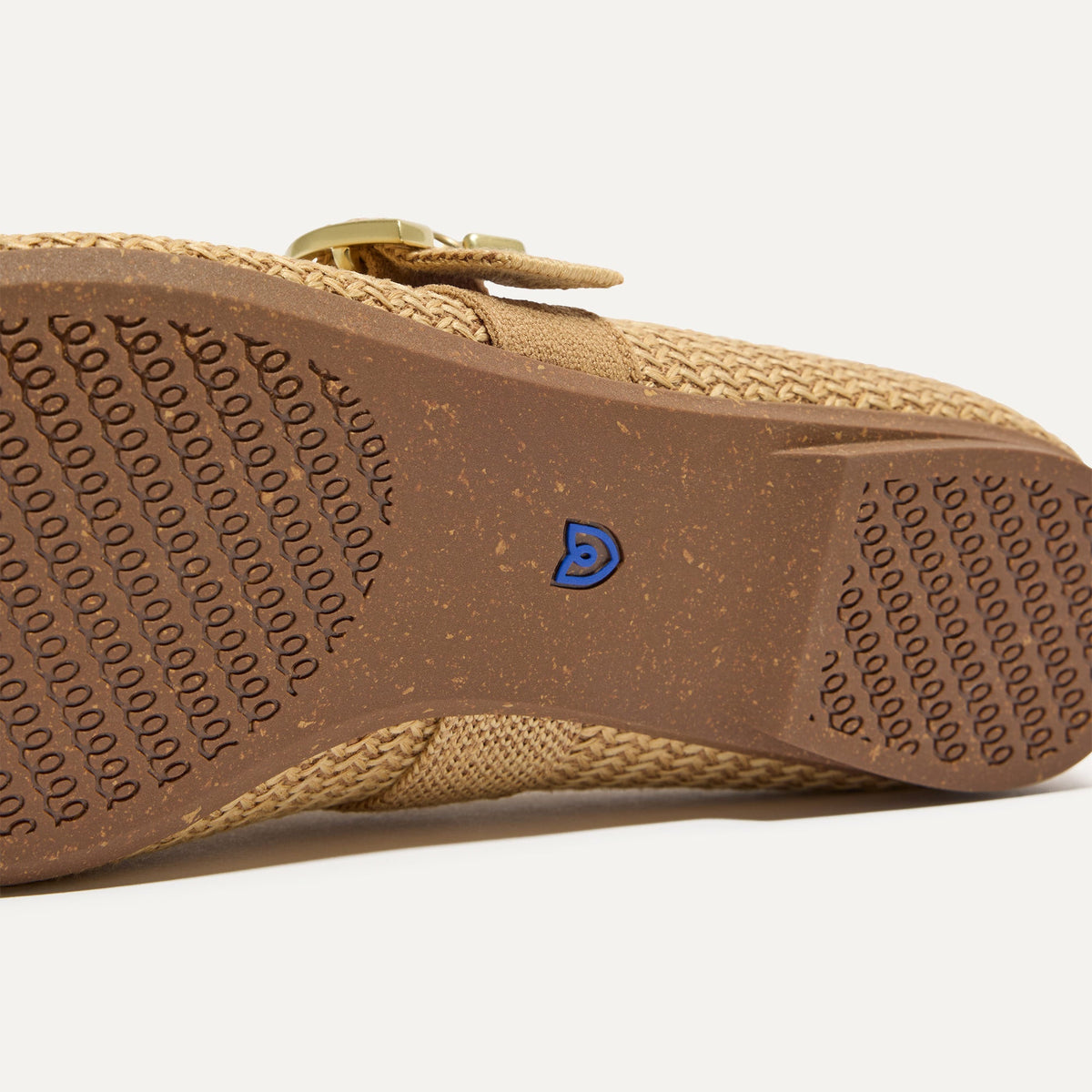 Rothy's The Max Buckle Mary Jane in Tan Woven