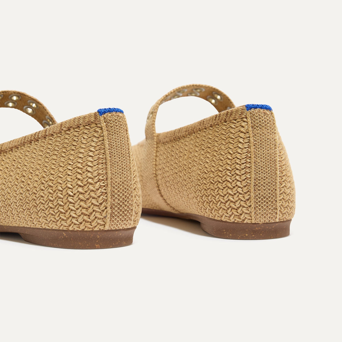 Rothy's The Max Buckle Mary Jane in Tan Woven