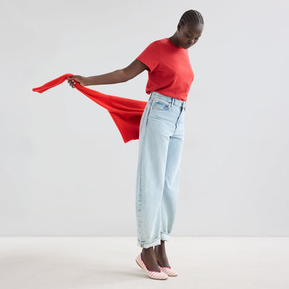 Rothy's The Daily Flat in Coral Cabana Stripe