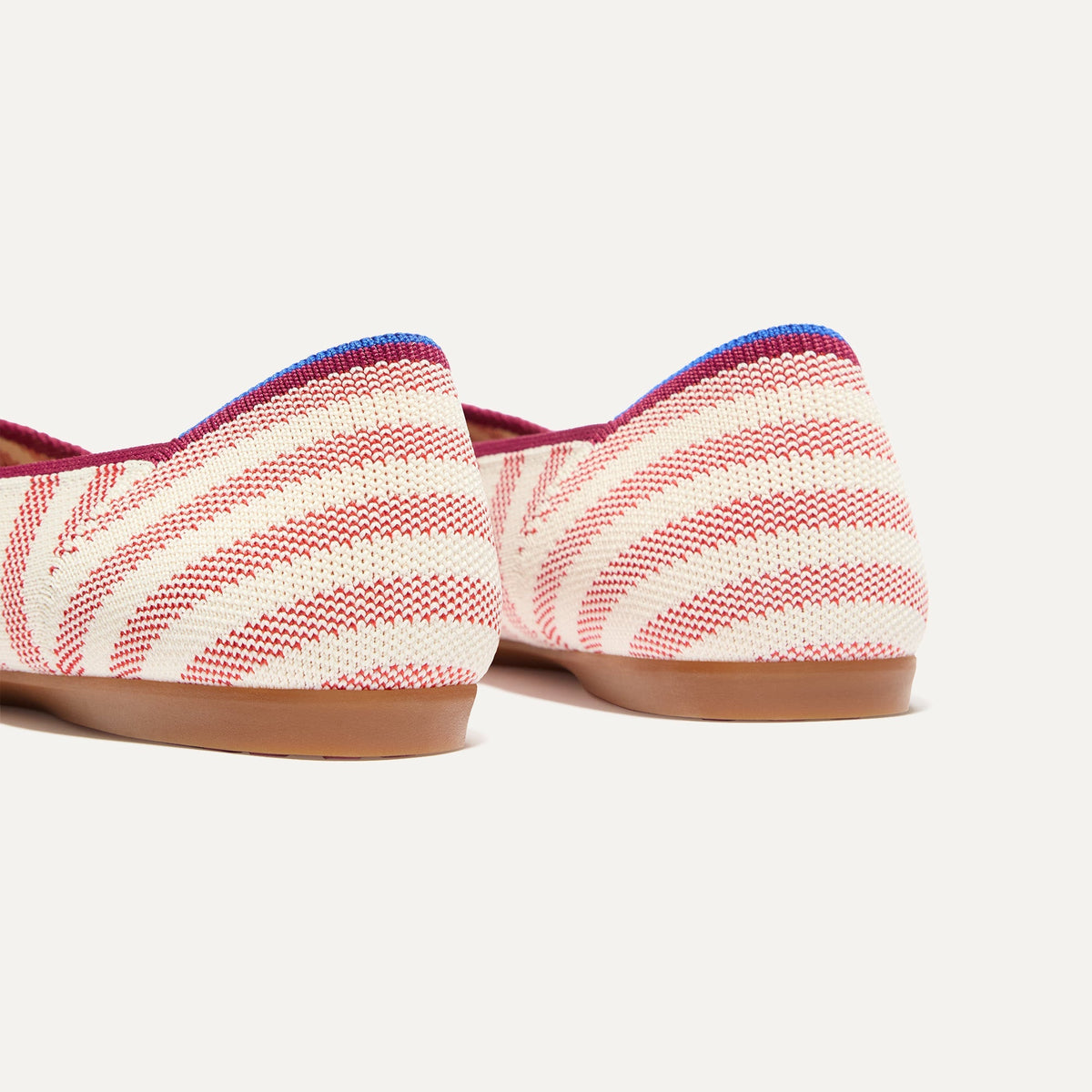 Rothy's The Daily Flat in Coral Cabana Stripe