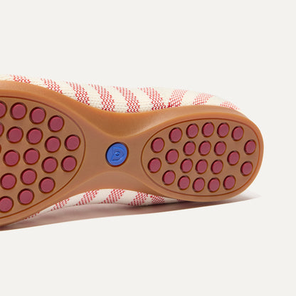 Rothy's The Daily Flat in Coral Cabana Stripe