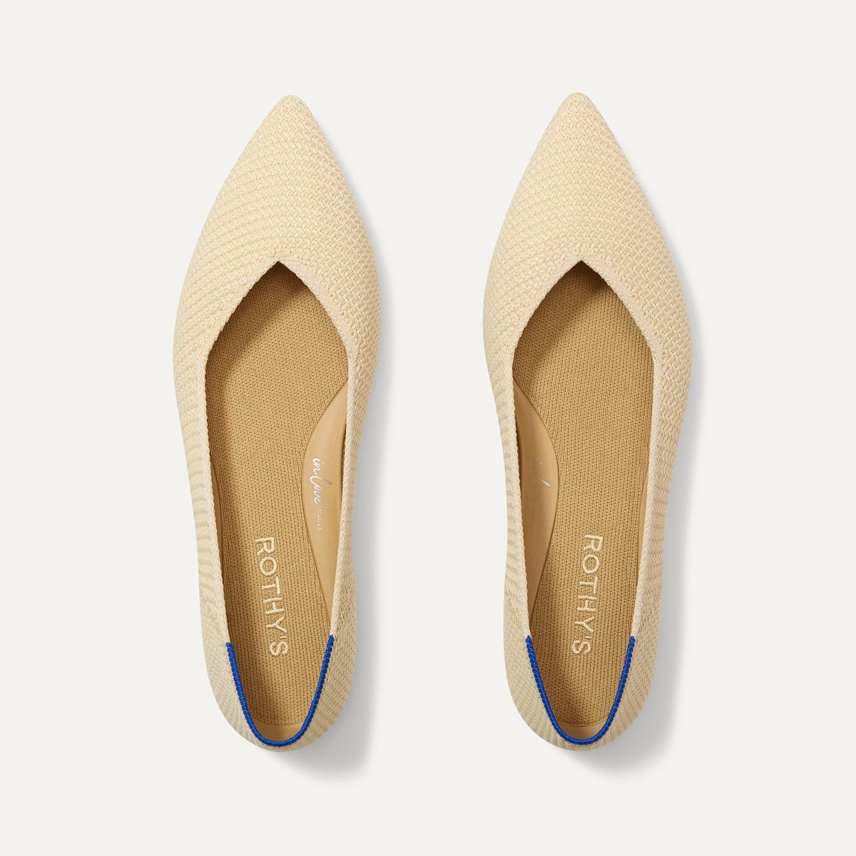 Rothy's The Point II in Marzipan Woven