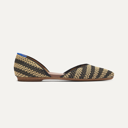 Rothy's The D'Orsay Point in Shortbread Stripe