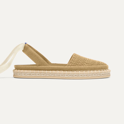 Rothy's The D'Orsay Espadrille in Camel Crochet
