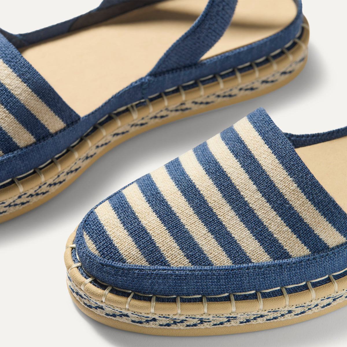 Rothy's The D'Orsay Espadrille in Deep Sea Stripe