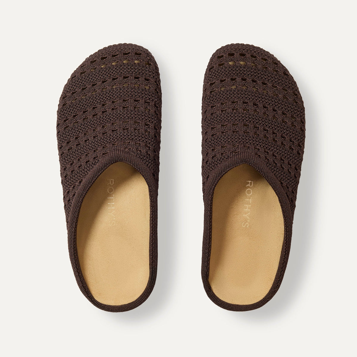 Rothy's The Casual Clog in Chocolate Crochet