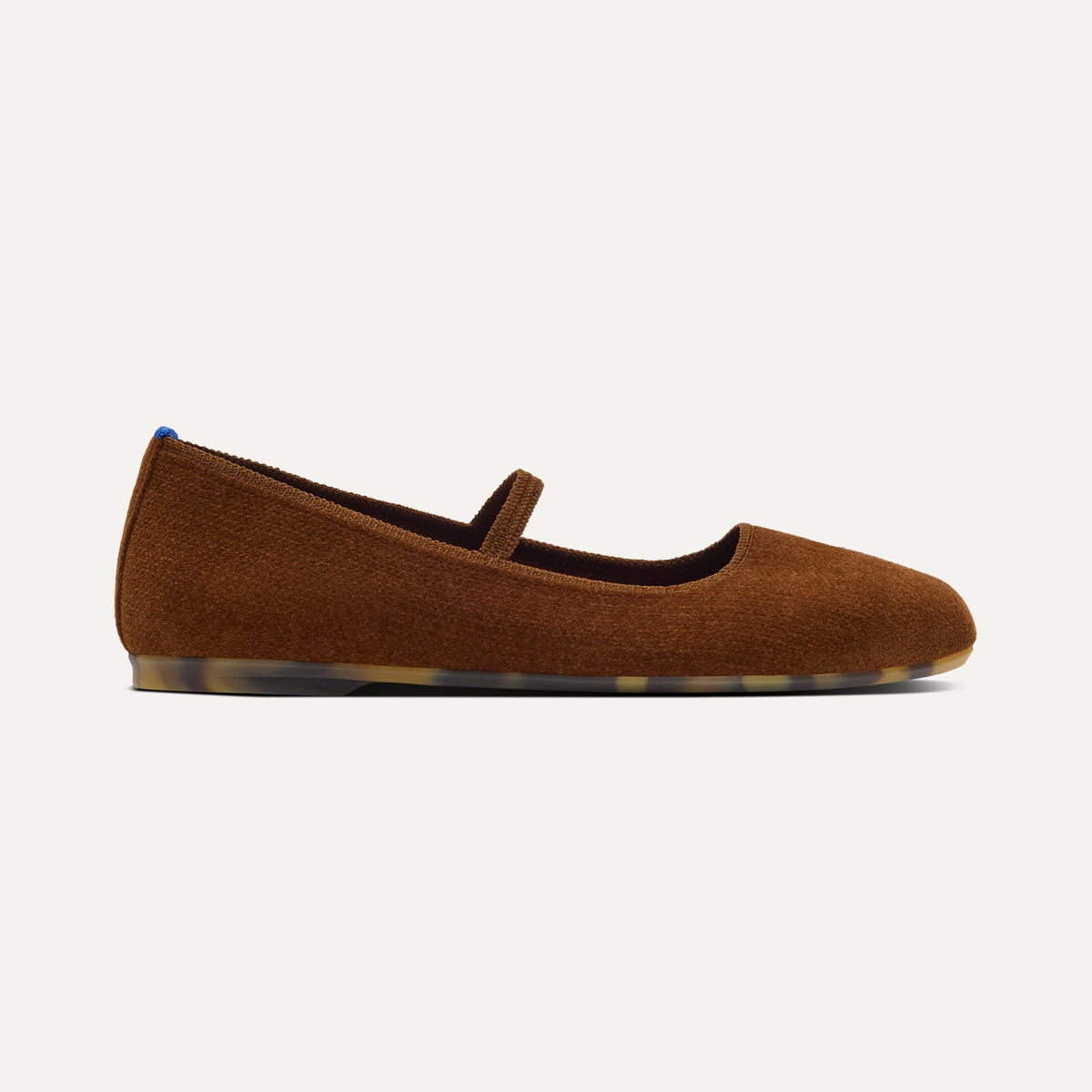 Rothy's The Max Square Mary Jane in ReVelvet™ Russet