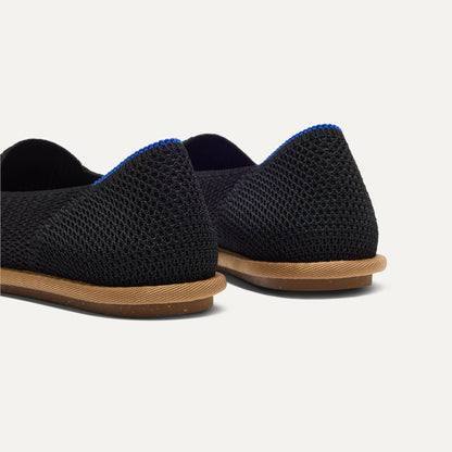 Rothy's Women's Cruiser Loafer in Black Raffia-Knit
