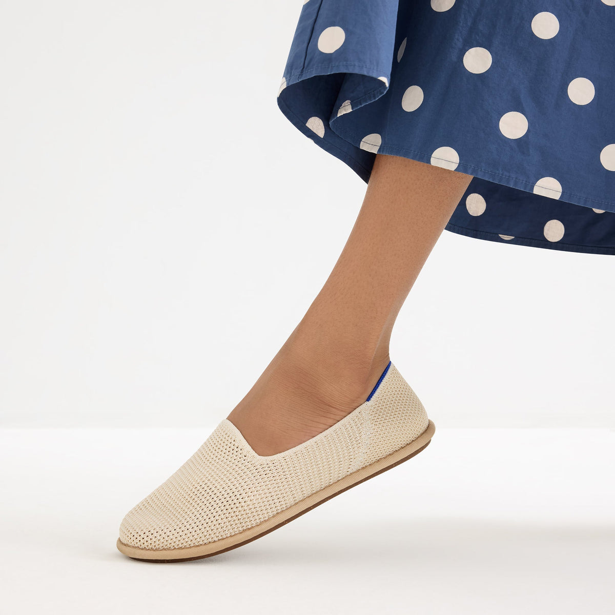 Rothy's Women's Cruiser Loafer in White Raffia-Knit