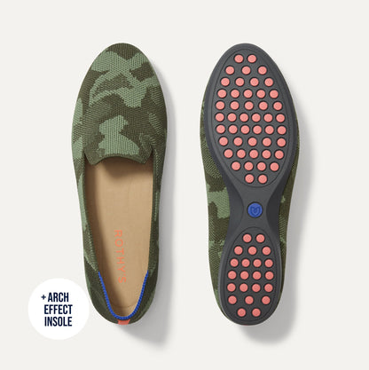 Rothy's Women's Daily Loafer in Green Camo