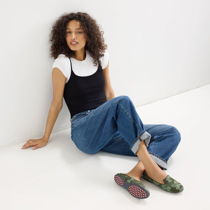 Rothy's Women's Daily Loafer in Green Camo