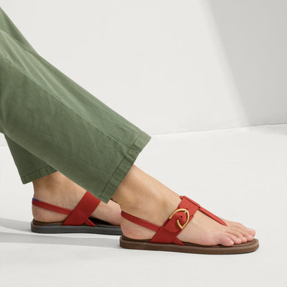 Rothy's The T-Strap Sandal in Brick
