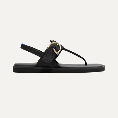 Rothy's The T-Strap Sandal in Black