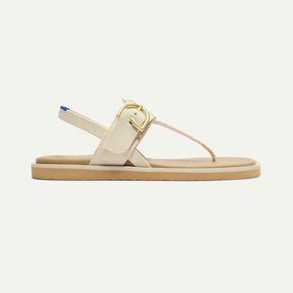 Rothy's The T-Strap Sandal in Cream Puff