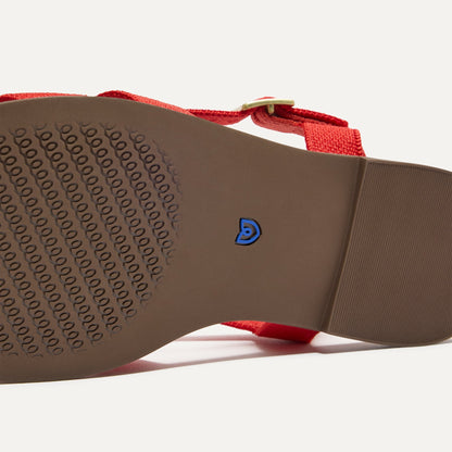 Rothy's The Fisherman Sandal in Scarlet
