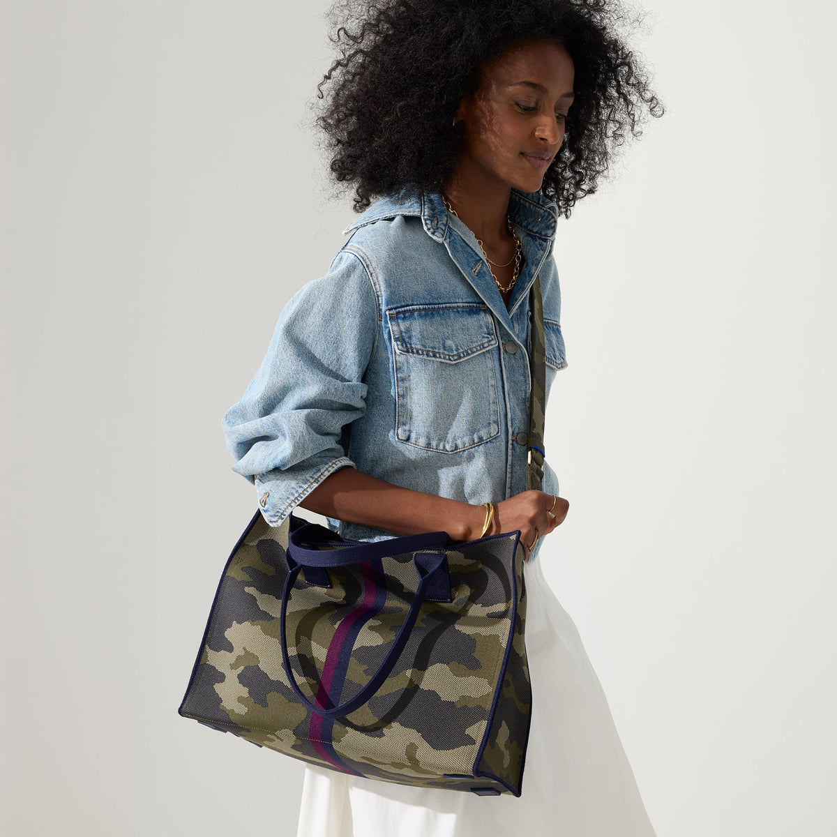 Rothy's The Classic Tote in Spruce Camo