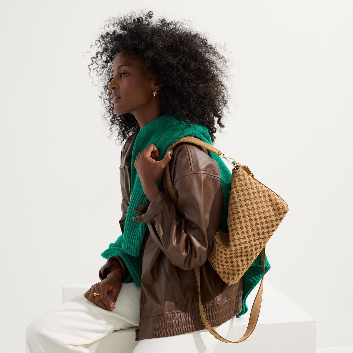 Rothy's The Daily Crossbody in Hazelnut